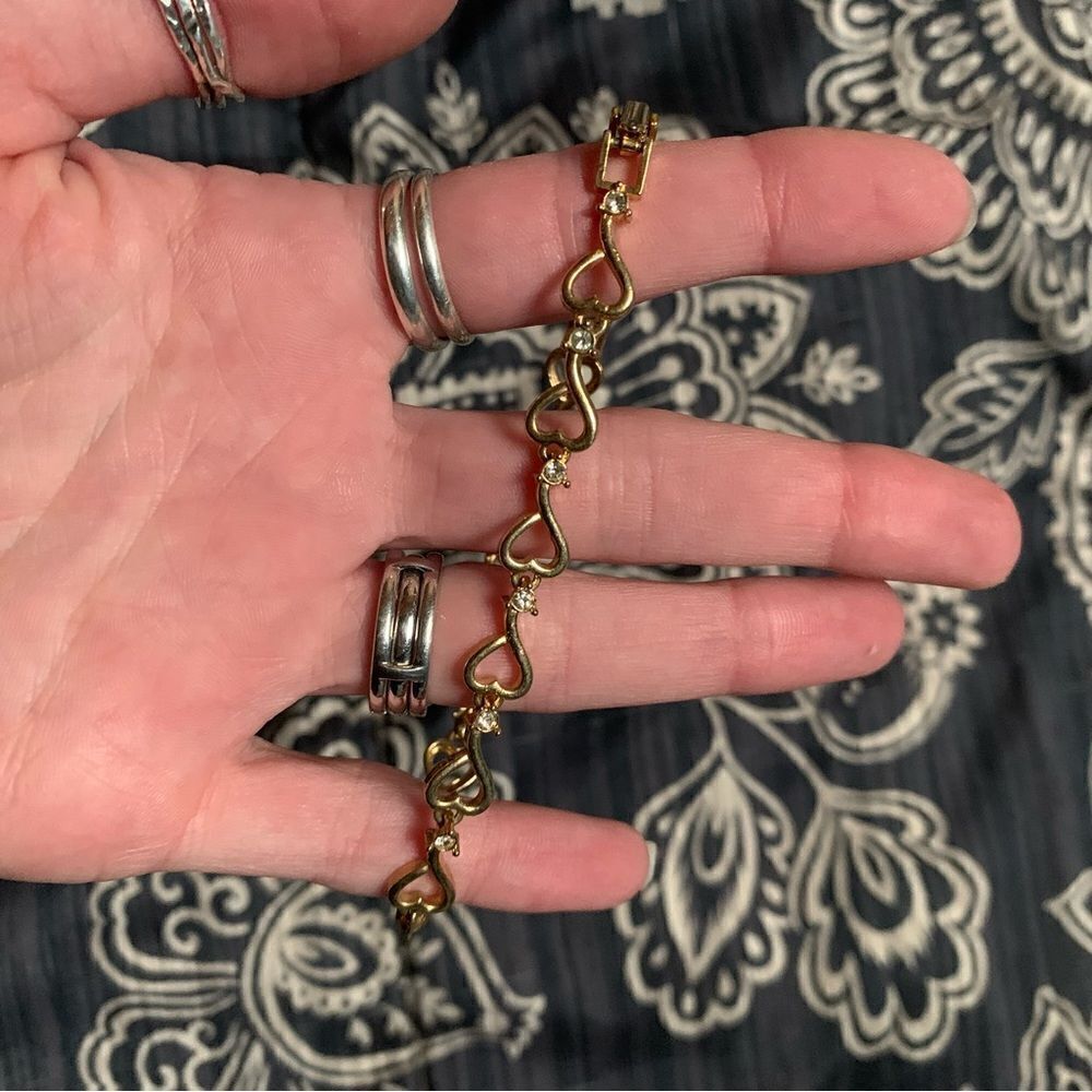 Vintage Avon Gold Heart Bracelet